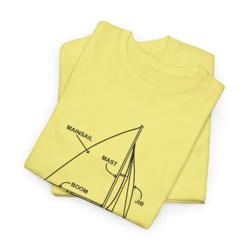 "Sailboat Anatomy" Unisex T-Shirt – Nautical Knowledge in Style - Image 3