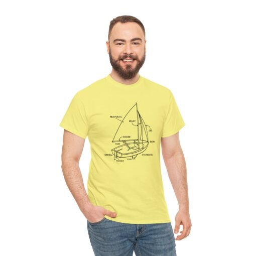 "Sailboat Anatomy" Unisex T-Shirt – Nautical Knowledge in Style - Image 7