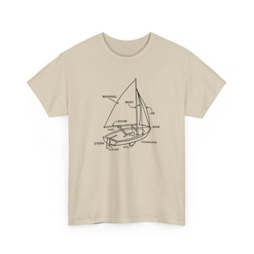 "Sailboat Anatomy" Unisex T-Shirt – Nautical Knowledge in Style - Image 26