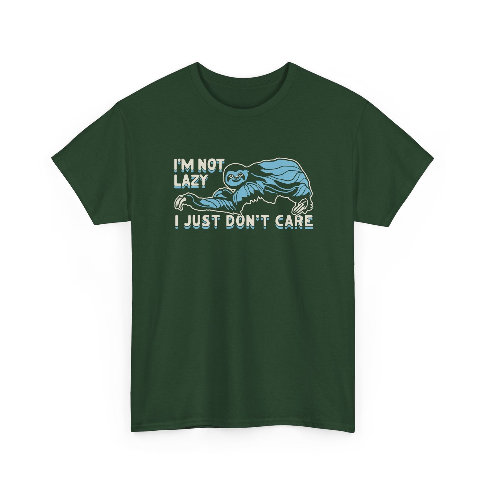 "I’m Not Lazy, I Just Don’t Care" Unisex T-Shirt – Sloth Mode Activated - Image 21