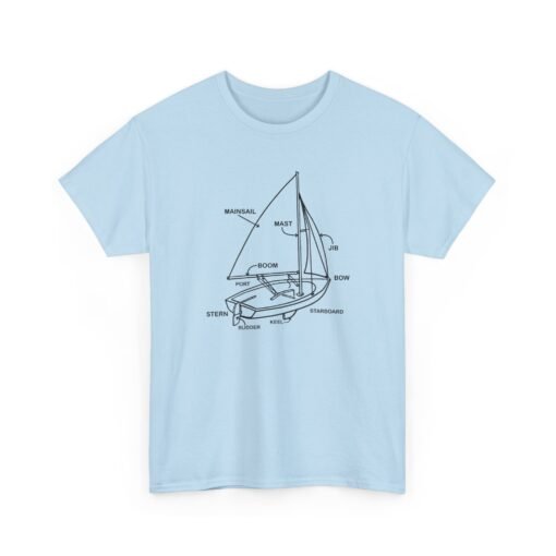 "Sailboat Anatomy" Unisex T-Shirt – Nautical Knowledge in Style - Image 24