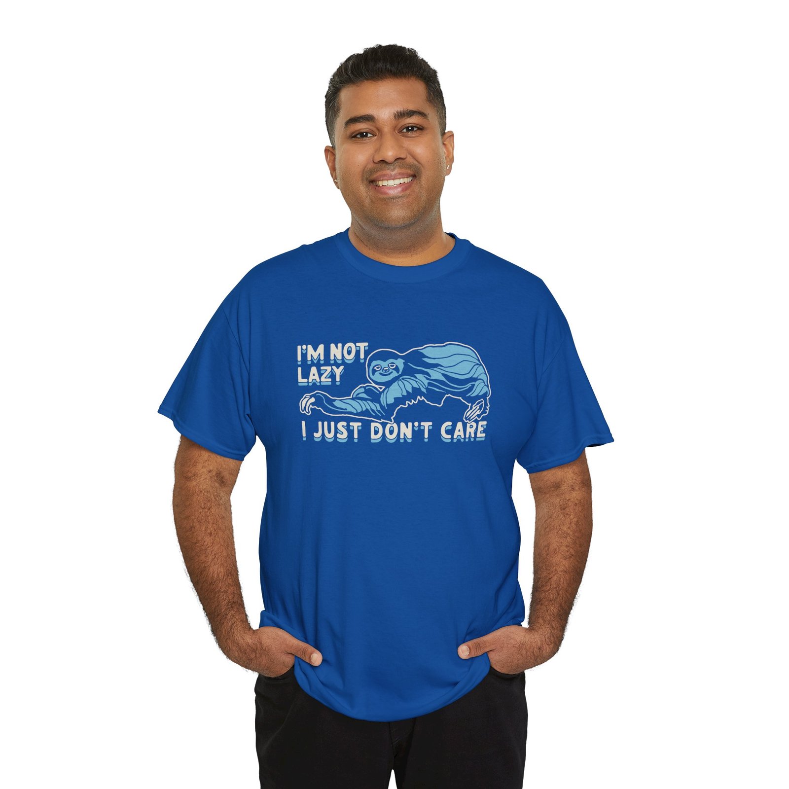 "I’m Not Lazy, I Just Don’t Care" Unisex T-Shirt – Sloth Mode Activated - Image 10