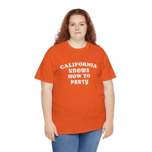 "California Knows How to Party" Unisex T-Shirt – West Coast Vibes - Image 9
