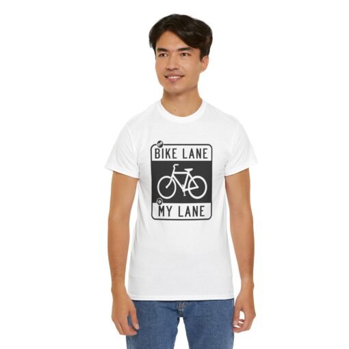 "The Bike Lane Is My Lane" Unisex T-Shirt – Ride With Pride - Image 6