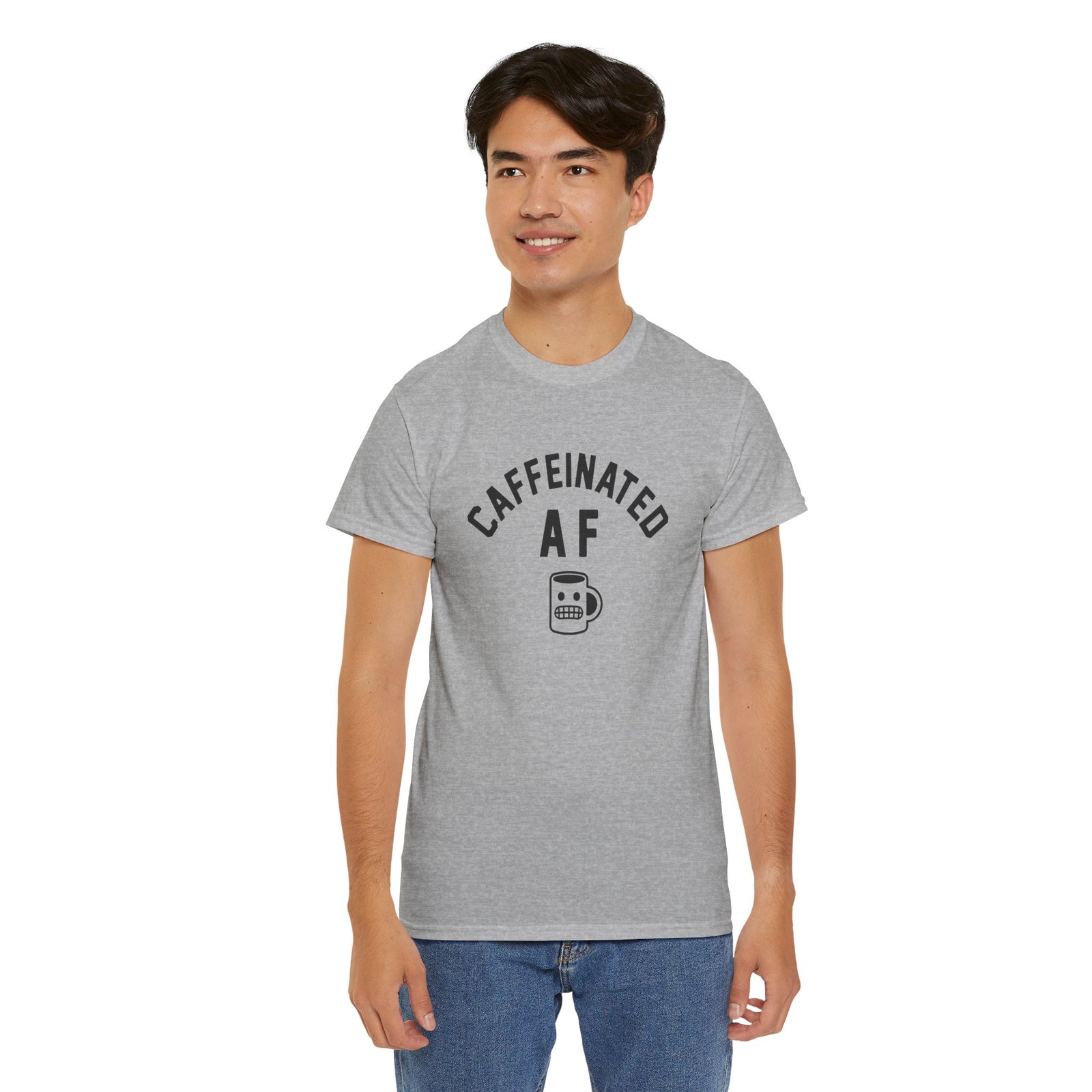 "Caffeinated AF" Unisex T-Shirt – Strong Brew, Strong Mood - Image 12