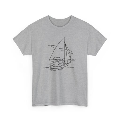 "Sailboat Anatomy" Unisex T-Shirt – Nautical Knowledge in Style - Image 21