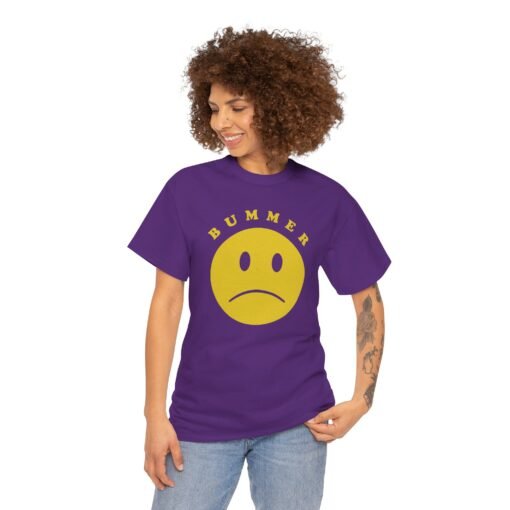 "Bummer" Unisex T-Shirt – Classic Mood, Simple Style - Image 4