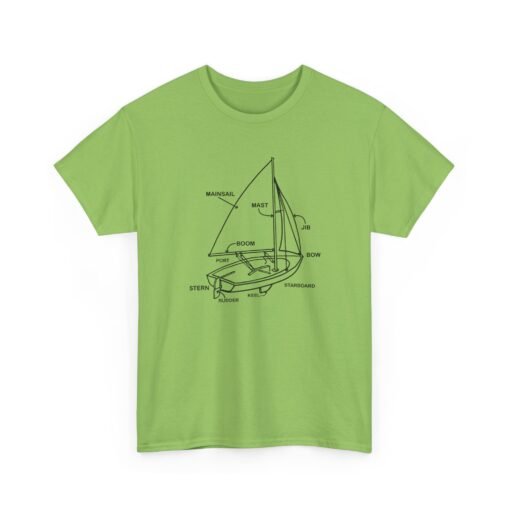 "Sailboat Anatomy" Unisex T-Shirt – Nautical Knowledge in Style - Image 28
