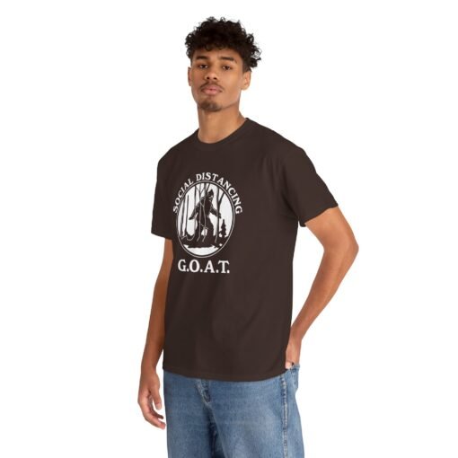 "Social Distancing G.O.A.T." Unisex T-Shirt – Bigfoot Approved - Image 8