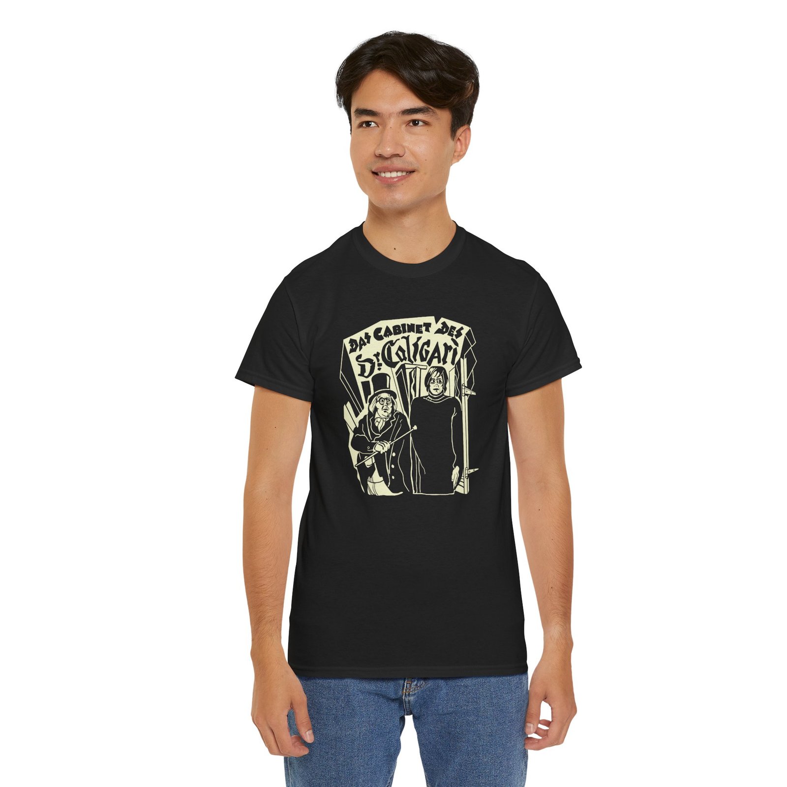 "Das Cabinet des Dr. Caligari" Unisex T-Shirt – Silent Film Horror Classic - Image 12