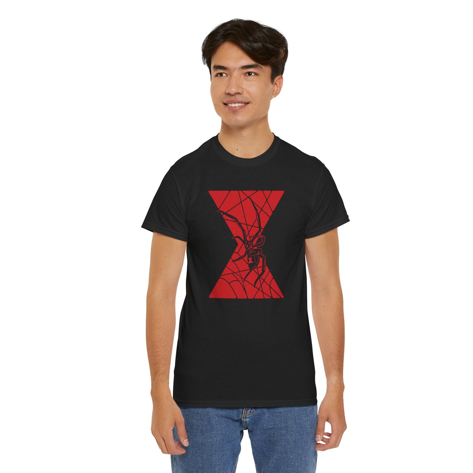 "Black Widow" Unisex T-Shirt – Deadly Icon, Comic Book Style - Image 12