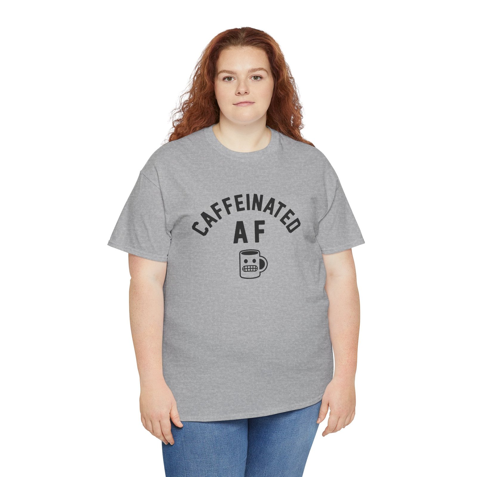 "Caffeinated AF" Unisex T-Shirt – Strong Brew, Strong Mood - Image 9