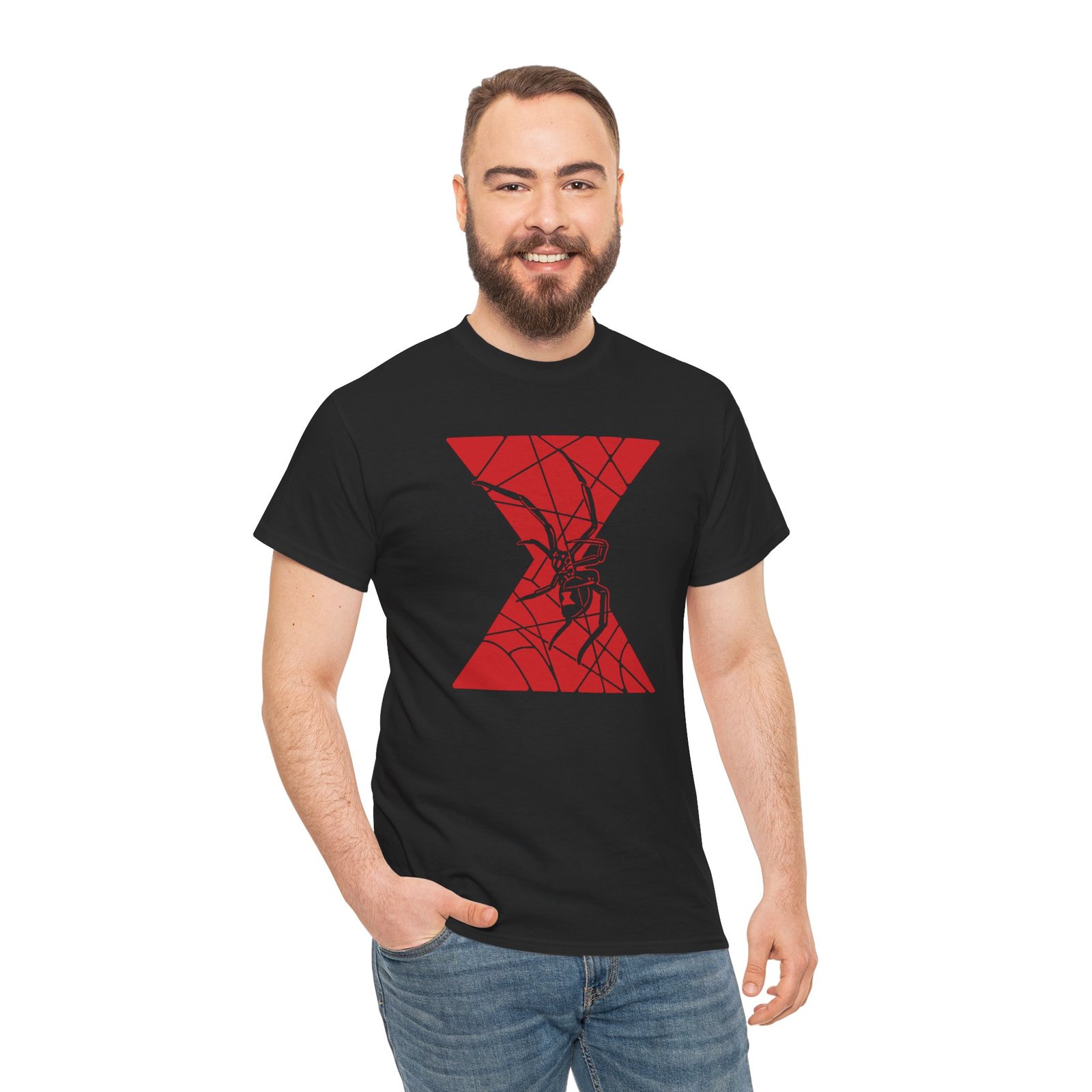 "Black Widow" Unisex T-Shirt – Deadly Icon, Comic Book Style - Image 7