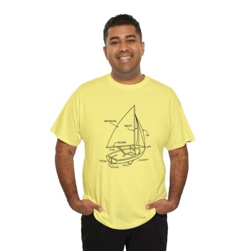 "Sailboat Anatomy" Unisex T-Shirt – Nautical Knowledge in Style - Image 10