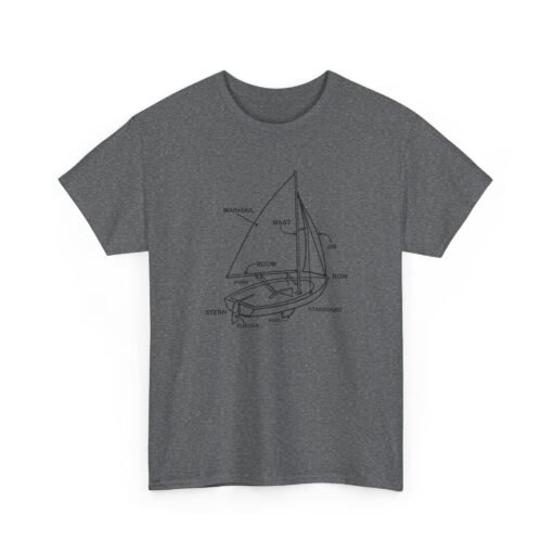 "Sailboat Anatomy" Unisex T-Shirt – Nautical Knowledge in Style - Image 23