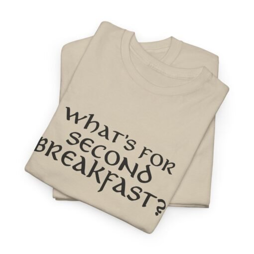 "What’s for Second Breakfast?" Unisex T-Shirt – Hobbit Appetite Approved - Image 2
