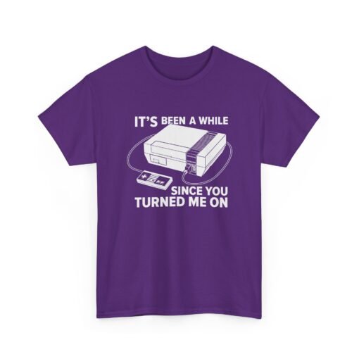 "It’s Been a While Since You Turned Me On" Unisex T-Shirt – Retro Gamer Humor - Image 26