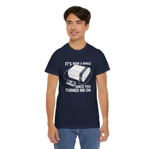 "It’s Been a While Since You Turned Me On" Unisex T-Shirt – Retro Gamer Humor - Image 12
