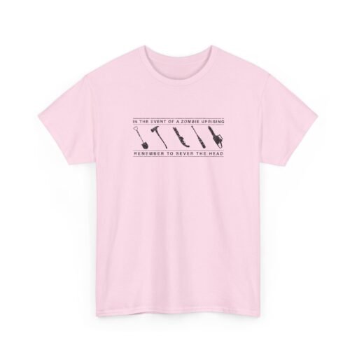 "In the Event of a Zombie Uprising" Unisex T-Shirt – Survival Tips 101 - Image 24