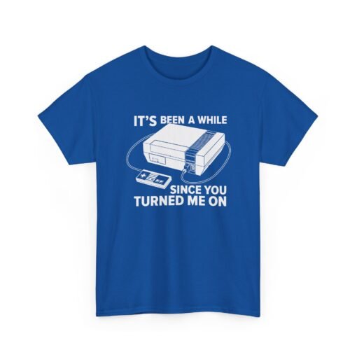 "It’s Been a While Since You Turned Me On" Unisex T-Shirt – Retro Gamer Humor - Image 24