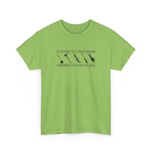 "In the Event of a Zombie Uprising" Unisex T-Shirt – Survival Tips 101 - Image 28