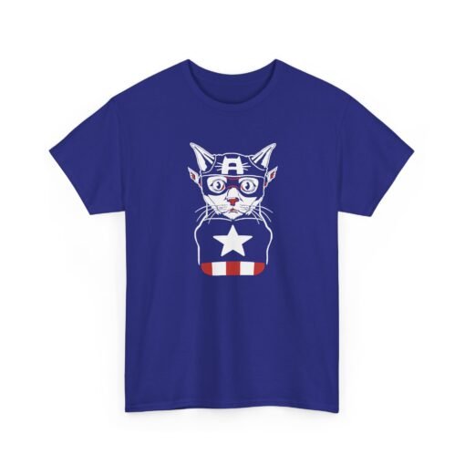 "Captain Catmerica" Unisex T-Shirt – Furry Hero Vibes - Image 22