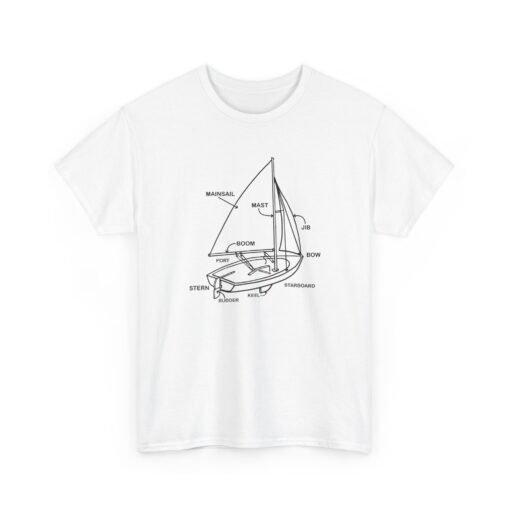 "Sailboat Anatomy" Unisex T-Shirt – Nautical Knowledge in Style - Image 19