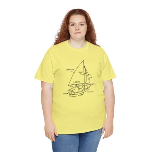 "Sailboat Anatomy" Unisex T-Shirt – Nautical Knowledge in Style - Image 9