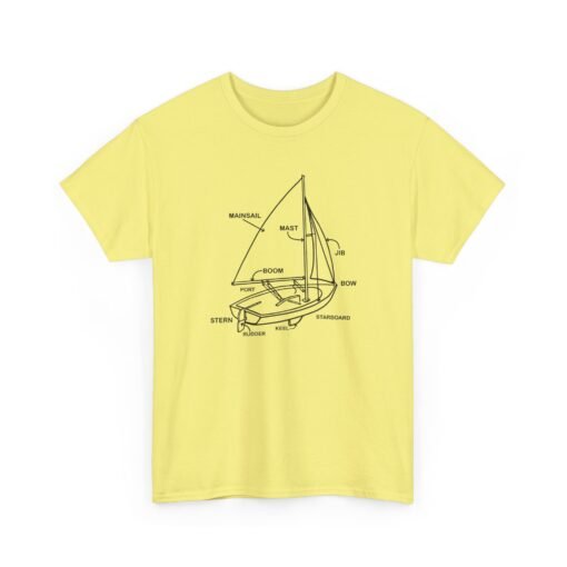 "Sailboat Anatomy" Unisex T-Shirt – Nautical Knowledge in Style