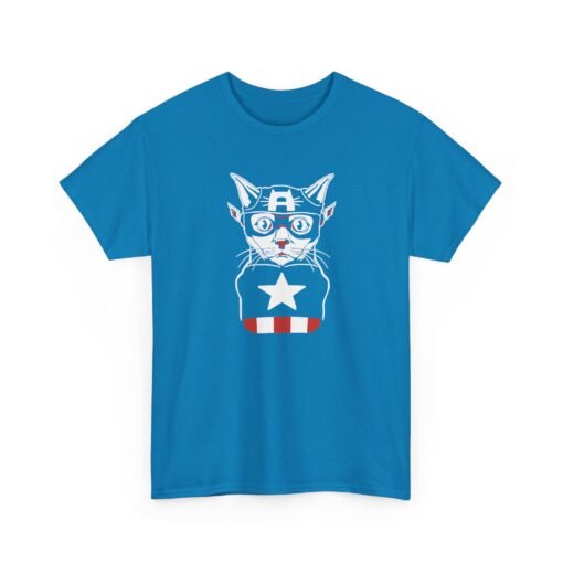 "Captain Catmerica" Unisex T-Shirt – Furry Hero Vibes - Image 20