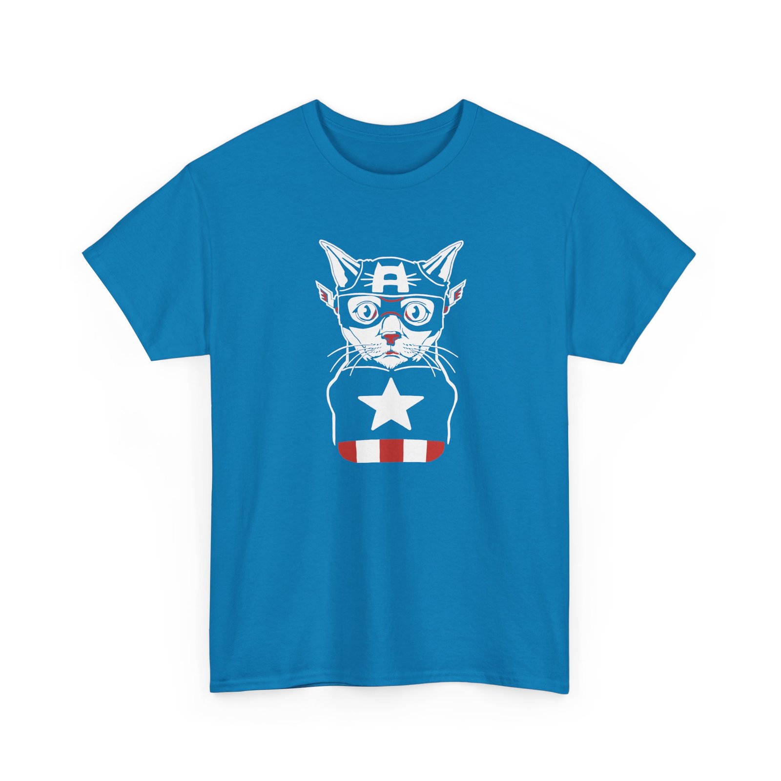 "Captain Catmerica" Unisex T-Shirt – Furry Hero Vibes - Image 20