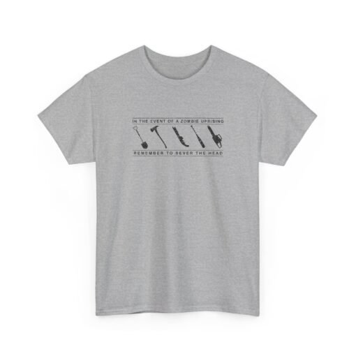 "In the Event of a Zombie Uprising" Unisex T-Shirt – Survival Tips 101