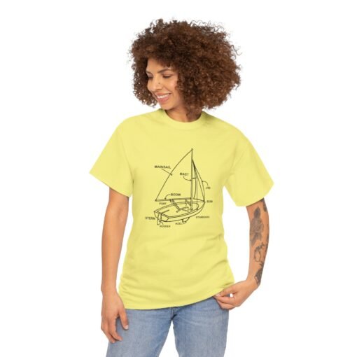 "Sailboat Anatomy" Unisex T-Shirt – Nautical Knowledge in Style - Image 5