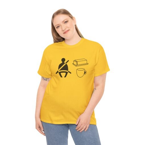 "Buckle Up Buttercup" Unisex T-Shirt – Stick Figure Humor - Image 6