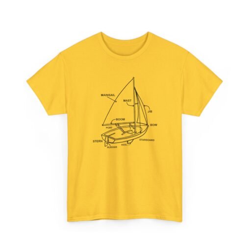 "Sailboat Anatomy" Unisex T-Shirt – Nautical Knowledge in Style - Image 22