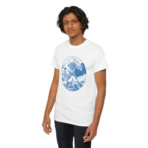 "The Great Wave" Unisex T-Shirt – Timeless Art, Modern Style - Image 4