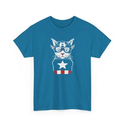 "Captain Catmerica" Unisex T-Shirt – Furry Hero Vibes - Image 19