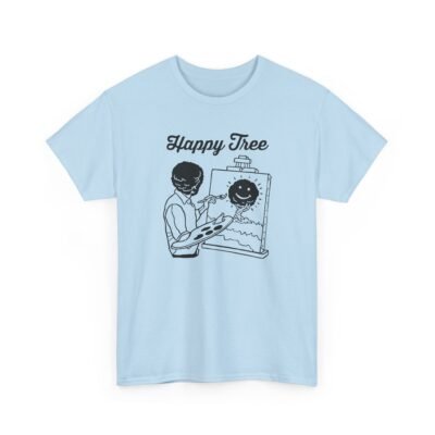 "Happy Tree" Unisex T-Shirt – Peace, Paint, and Positivity