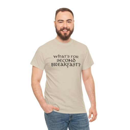 "What’s for Second Breakfast?" Unisex T-Shirt – Hobbit Appetite Approved - Image 6