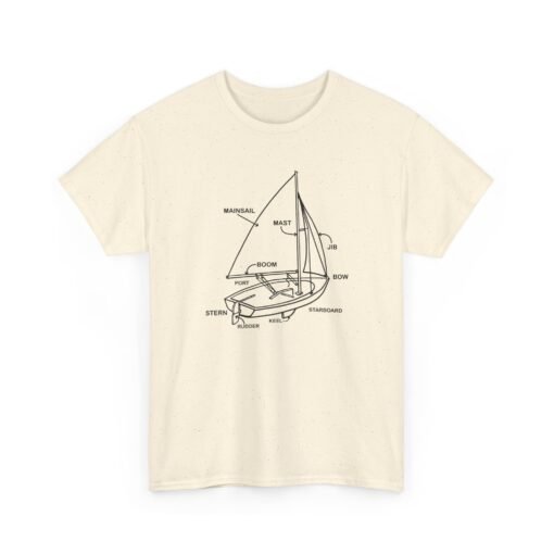 "Sailboat Anatomy" Unisex T-Shirt – Nautical Knowledge in Style - Image 27