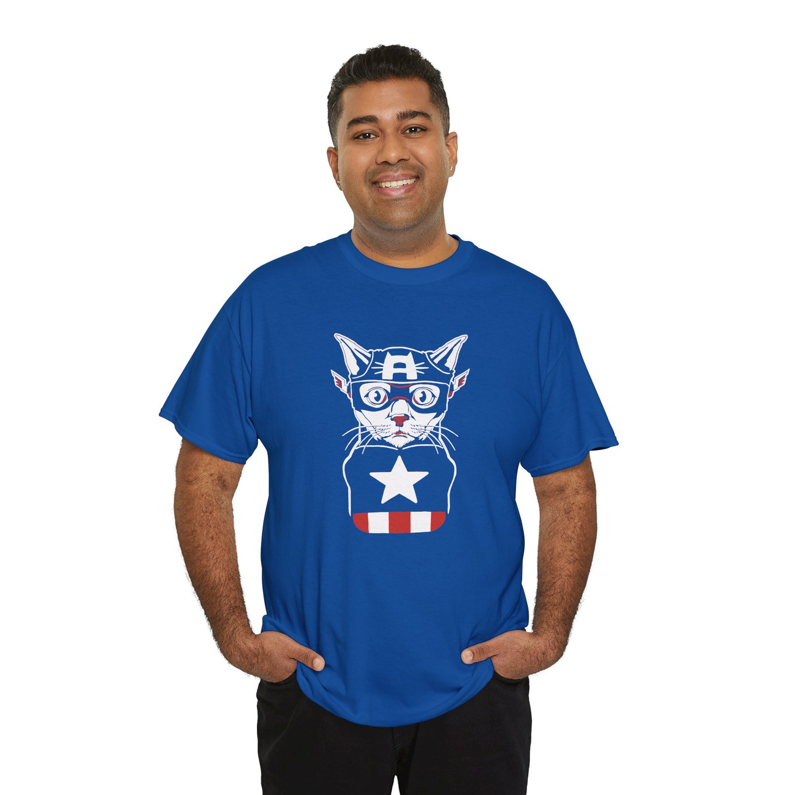 "Captain Catmerica" Unisex T-Shirt – Furry Hero Vibes - Image 10