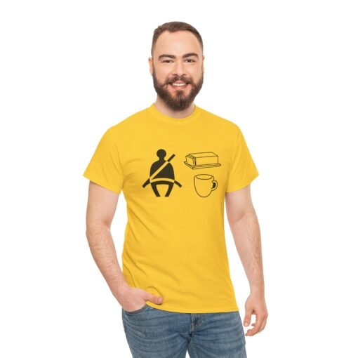 "Buckle Up Buttercup" Unisex T-Shirt – Stick Figure Humor - Image 7