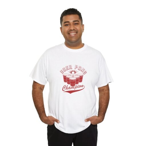 "Beer Pong Champion" Unisex T-Shirt – Raise Your Cup to Victory - Image 3