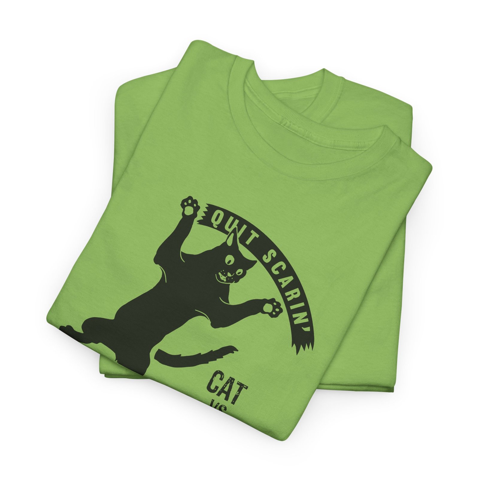 Cat vs. Cucumber - Unisex T-Shirt - Image 4