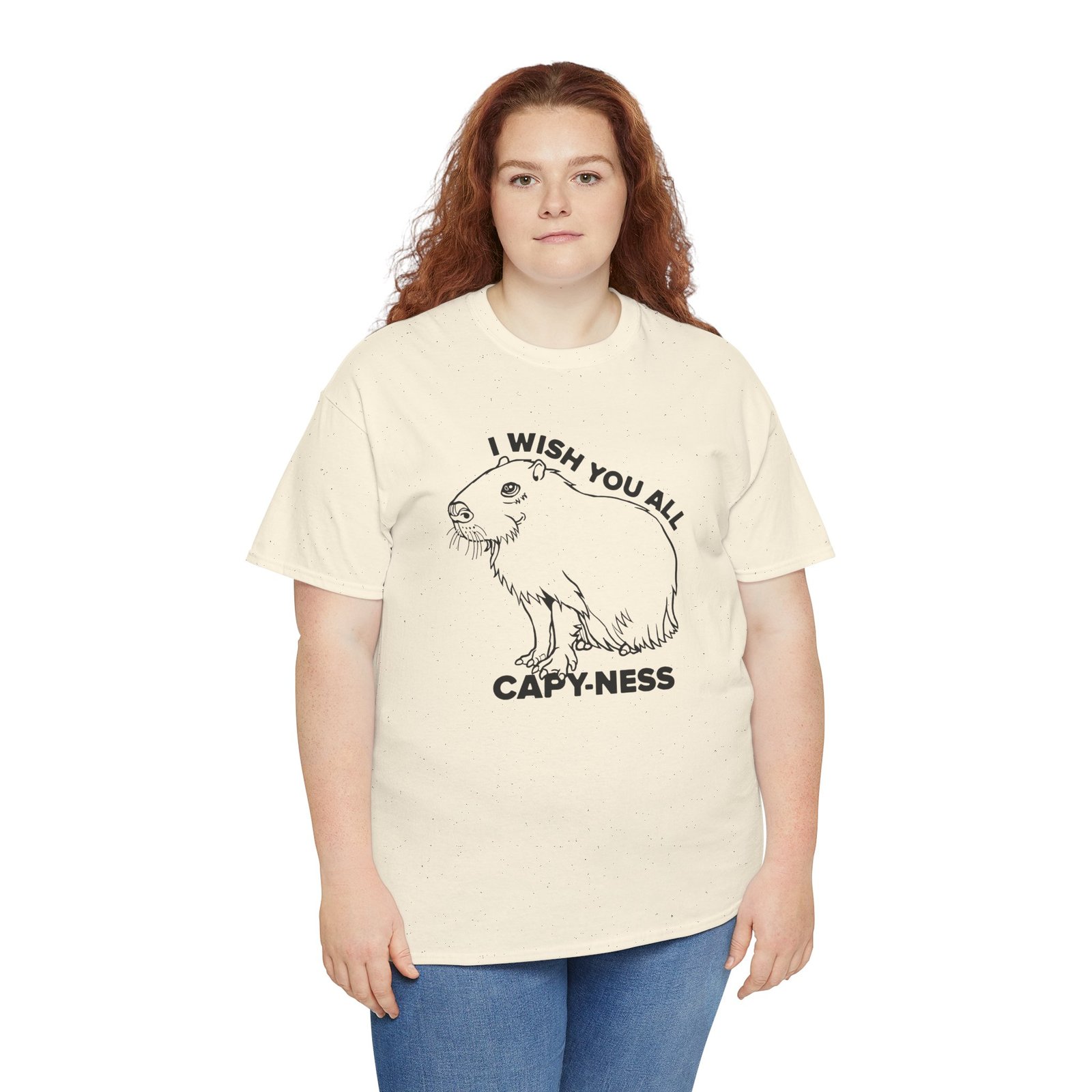 I Wish You All Capy-ness Unisex T-Shirt – Maximum Chill, Maximum Cute - Image 9