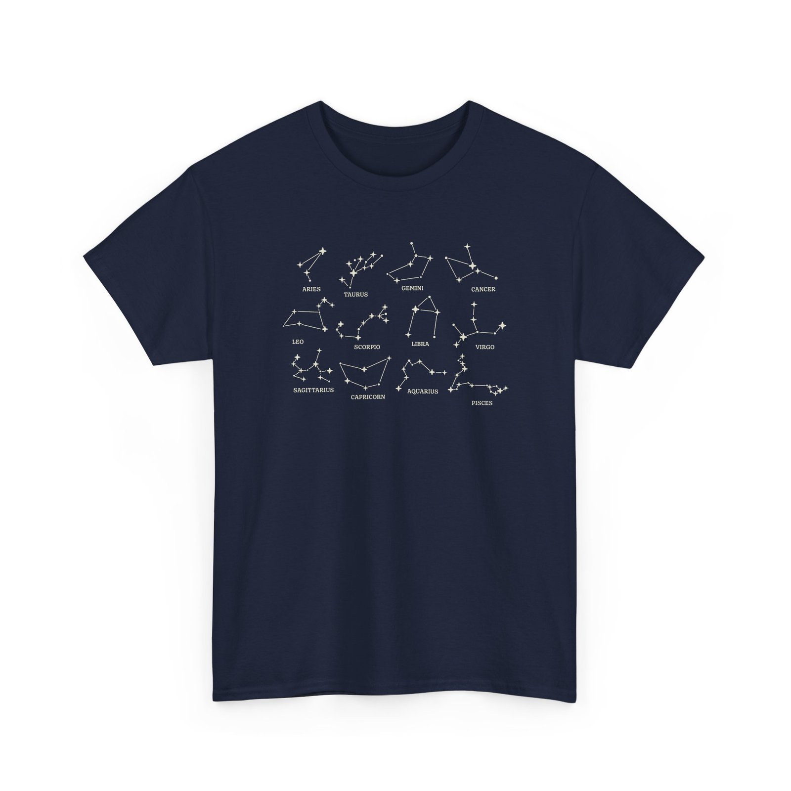 "Zodiac Constellations" Unisex T-Shirt – The Whole Sky in One Design