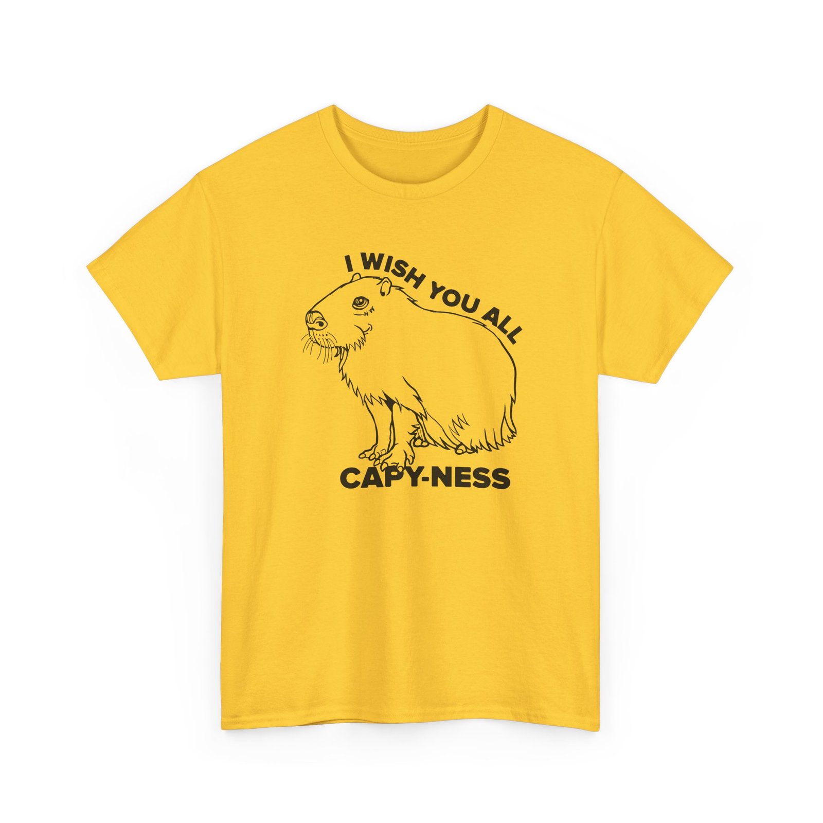 I Wish You All Capy-ness Unisex T-Shirt – Maximum Chill, Maximum Cute - Image 21