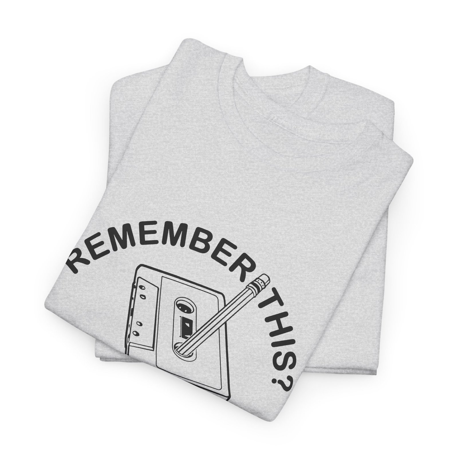 Cassette & Pencil Unisex T-Shirt – The Ultimate Throwback Tool Kit - Image 3