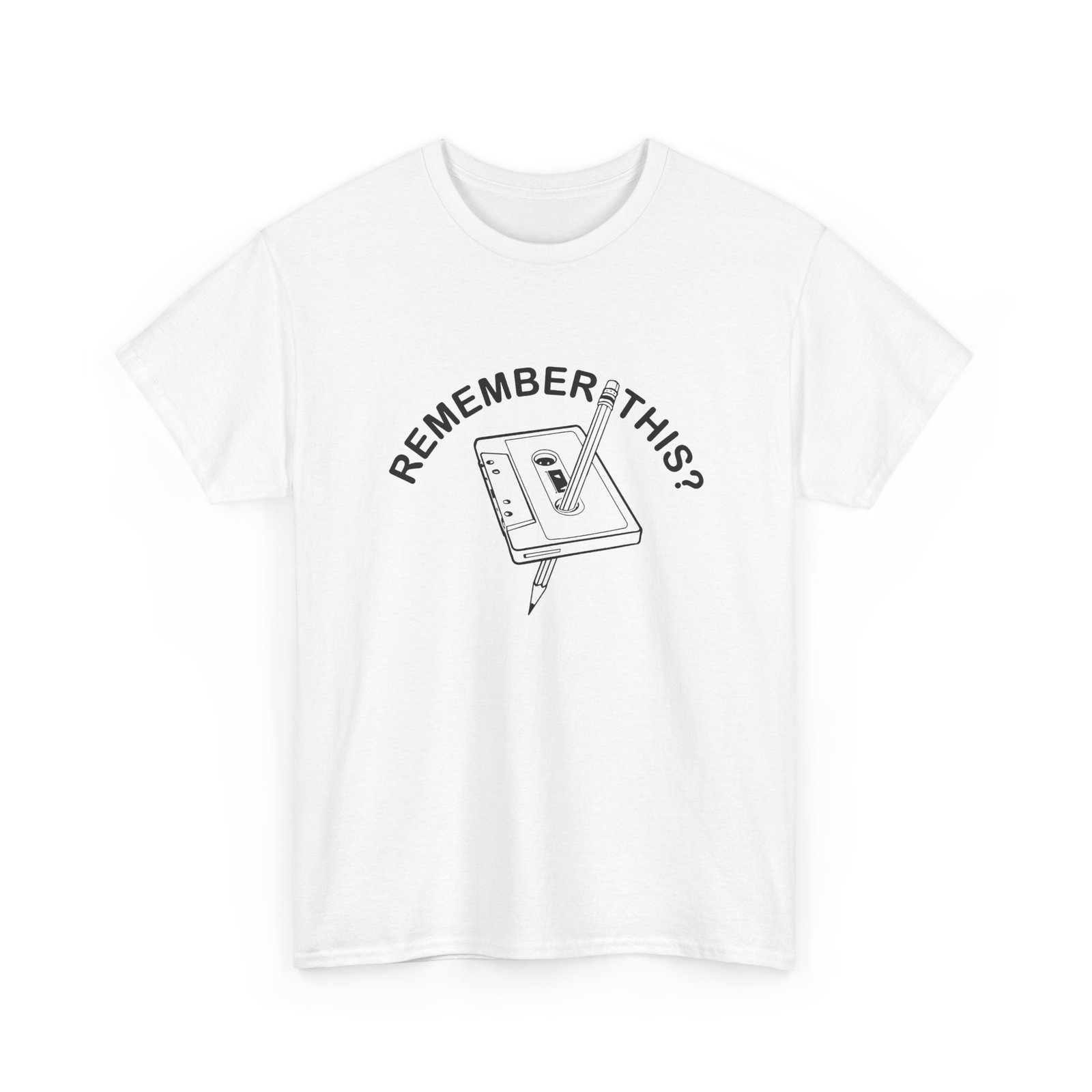Cassette & Pencil Unisex T-Shirt – The Ultimate Throwback Tool Kit - Image 14