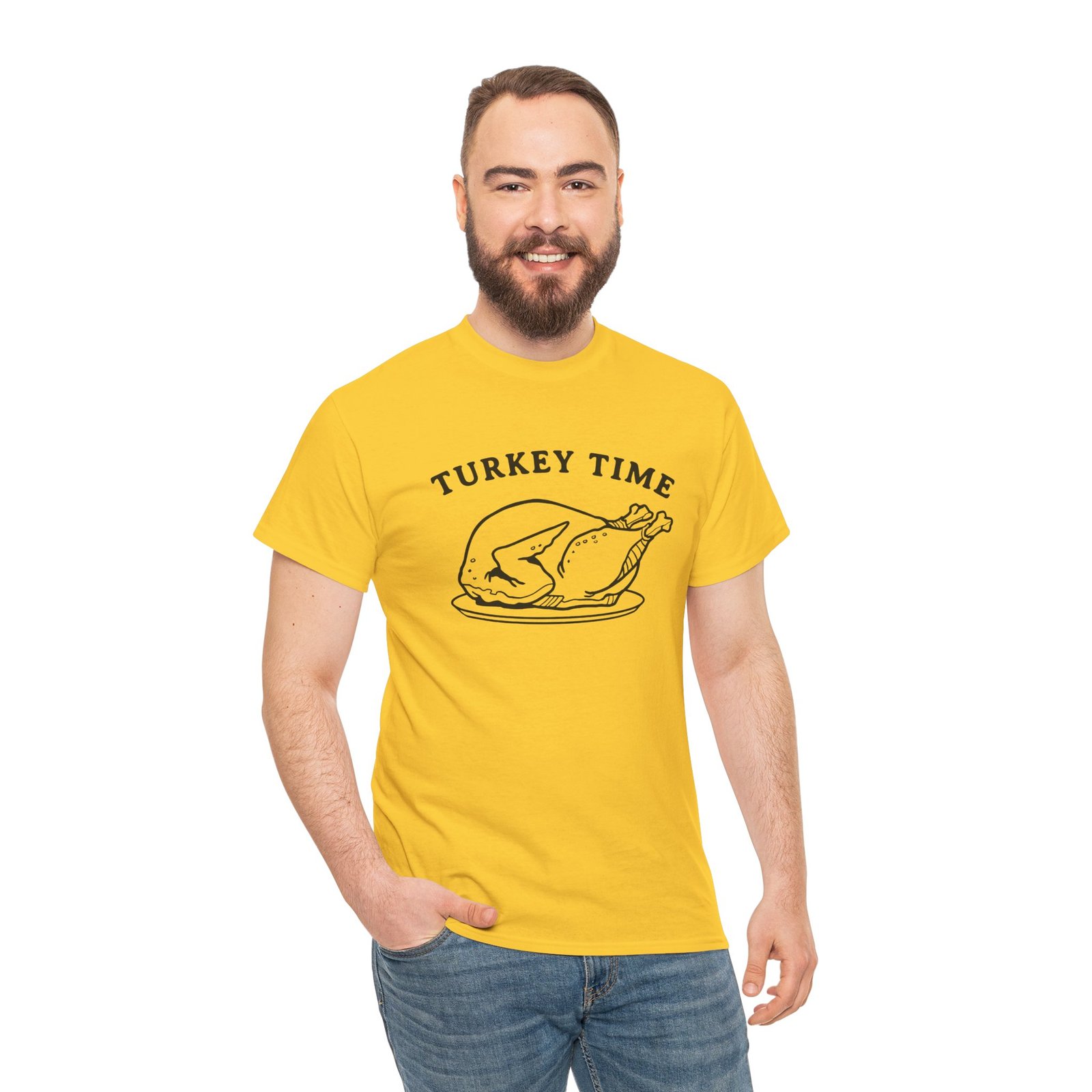 "Turkey Time" Unisex T-Shirt – Feast Mode Activated - Image 7